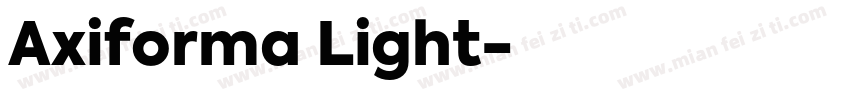 Axiforma Light字体转换